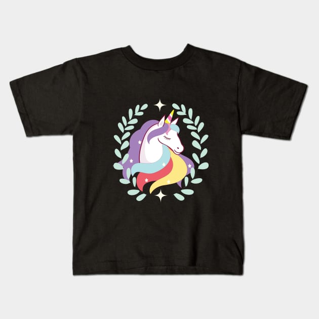 Unicorn Kids T-Shirt by FircKin